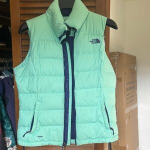 The North Face Women's Light Green Puffer Vest